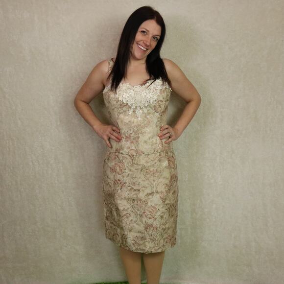 Vintage 80s Lorrie Kabala 2 Piece Set, Midi Skirt and Corset Top, 12 - Picture 2 of 5